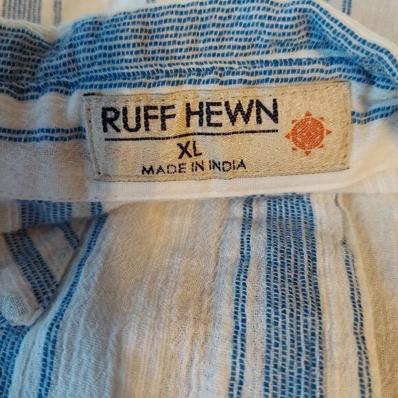 RUFF HEWN LONG BUTTON DOWN LONG SLEEVE SHIRT  XL - Picture 4 of 4